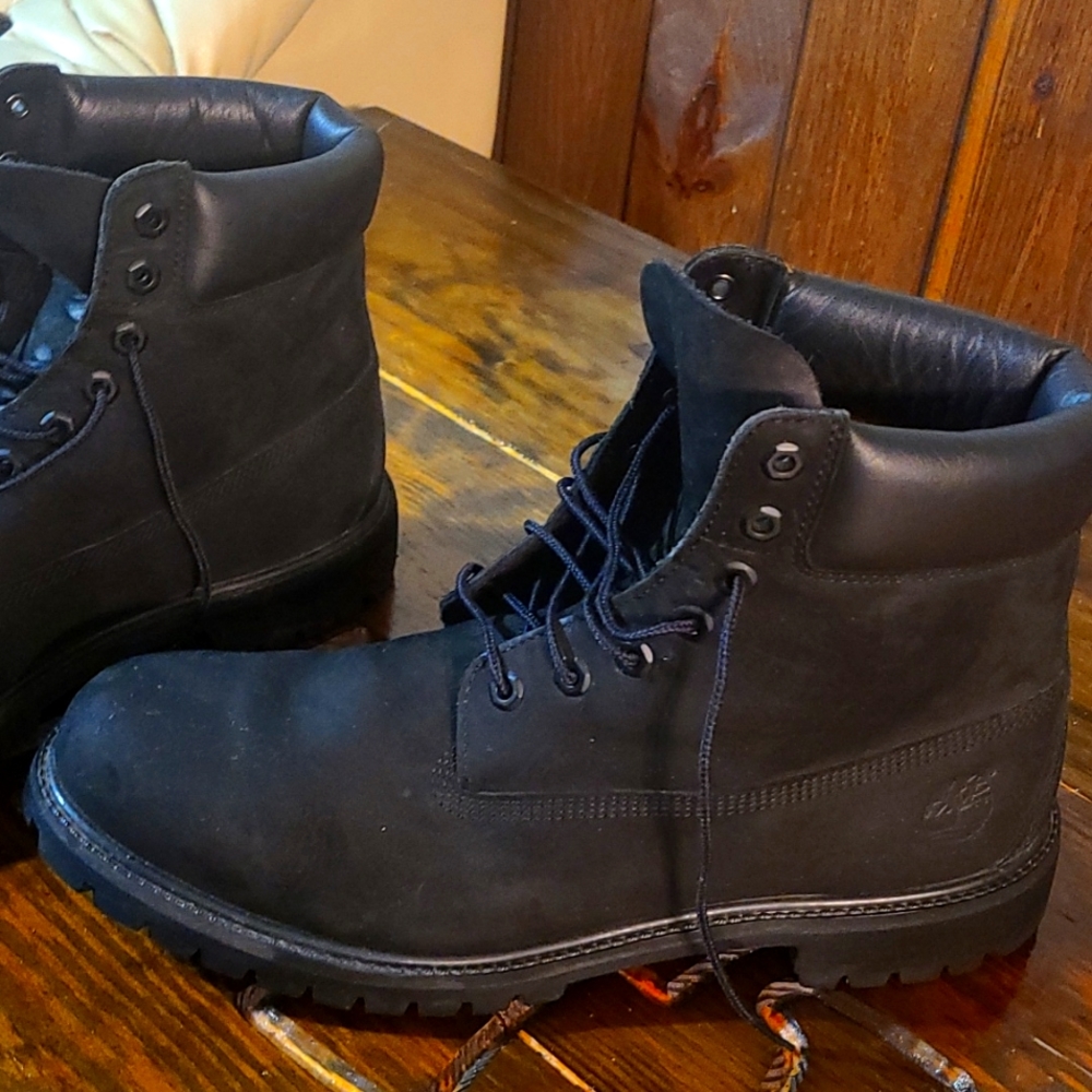 Black timberland boots size 13
